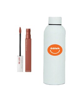 Foto 1 | Foto 1 | Labial Líquido New York Super Stay Lover +termo De Agua De Regalo Güish