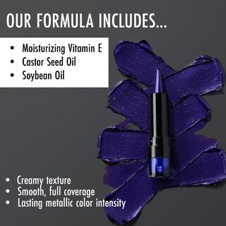Foto 2 | Foto 2 | Lápiz Labial Black Radiance Metalicious Metallic Purple Reigns - Venta Internacional.