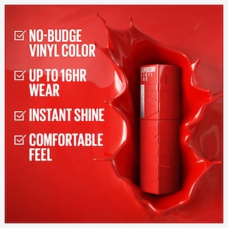 Foto 2 | Foto 2 | Lápiz Labial Maybelline Super Stay Vinyl Ink Longwear Red - Venta Internacional.