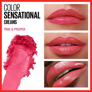 Foto 3 | Foto 3 | Lápiz Labial Maybelline Color Sensational Pink & Proper - Venta Internacional.