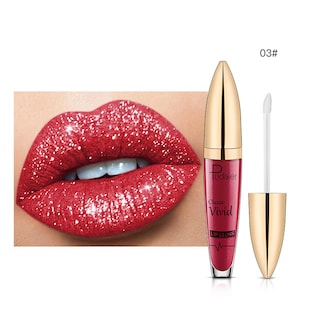 Foto 2 | Foto 2 | Lápiz Labial Huoguo Diamond Shiny Purpurina De Larga Duración 5 Ml - Venta Internacional.