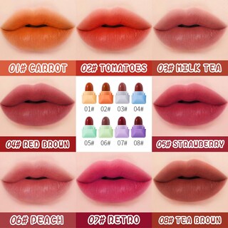 Foto 2 | Foto 2 | Lápiz Labial Huoguo Candy Matte De 8 Colores Antiadherente En Forma De Copa - Venta Internacional.