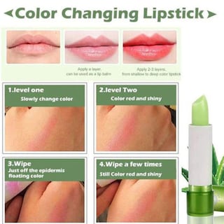 Foto 3 | Foto 3 | Lápiz Labial Huoguo Aloe Vera Hidratante Que Cambia De Color 3 5 G - Venta Internacional.
