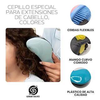 Foto 3 | Foto 3 | Cepillo Especial Para Extensiones De Cabello, Desenredante