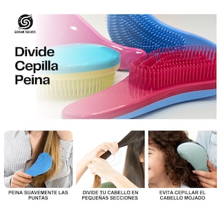 Foto 4 | Foto 4 | Cepillo Especial Para Extensiones De Cabello, Desenredante