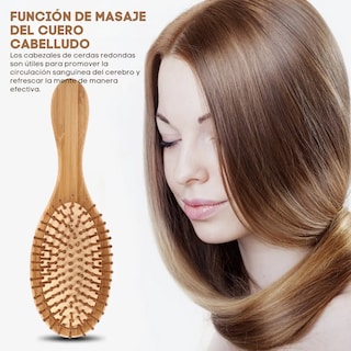 Foto 4 | Foto 4 | Cepillo De Bambú 100% Natural Peinado Masajeador Cabello