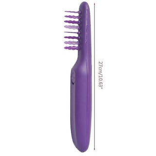 Foto 1 | Foto 1 | Cepillo Desenredante Eléctrico Para Alisar El Cabello Color Morado - Venta Internacional.