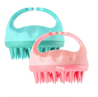 Foto 1 | Foto 1 | Masajeador De Cuero Cabelludo  2 Cepillos  Verde Y Rosa