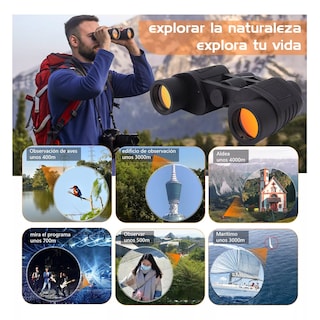 Foto 2 | Foto 2 | Binoculares Telescópicos Hd Con Visión Nocturna 80x80 Eo Safe Imports Esi-10970 Negro