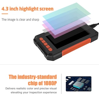 Foto 4 | Foto 4 | Cámara Endoscópica Hd 1080p De 4,3 Pulgadas Para Inspección De Doble Lente - Venta Internacional.