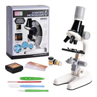 Foto 1 | Foto 1 | Kit De Microscopio Compuesto De 100x A 450x Con Luz - Negro - Venta Internacional.
