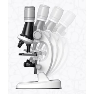 Foto 4 | Foto 4 | Kit De Microscopio Compuesto De 100x A 450x Con Luz - Negro - Venta Internacional.