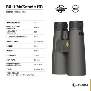 Foto 4 | Foto 4 | Prismáticos Leupold Bx-1 Mckenzie Hd 10x42 Mm Impermeables - Venta Internacional