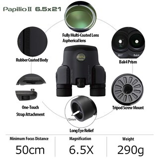Foto 2 | Foto 2 | Binoculares Pentax Papilio Ii 6.5x21 Grises - Venta Internacional