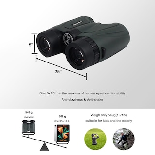 Foto 3 | Foto 3 | Binoculares Andoer, Telescopio 5x25, Visión De Campo Ultra Amplio De 15,8° - Venta Internacional.