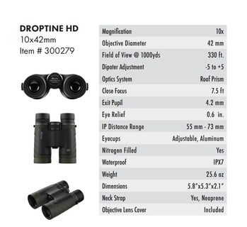 Foto 3 | Foto 3 | Binoculares Burris Droptine Hd 10x42 Impermeables A Prueba De Golpes - Venta Internacional.