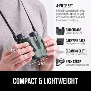 Foto 6 | Foto 6 | Binoculares Gorilla Grip 10x25 Compact Para Adultos Con Correa - Venta Internacional.