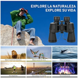 Foto 4 | Foto 4 | Binoculares Telescopio Hd Visión Nocturna Con Bolsa 24x50 Lab.g Negro