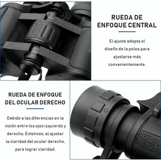 Foto 5 | Foto 5 | Binoculares Telescopio Hd Visión Nocturna Con Bolsa 24x50 Lab.g Negro