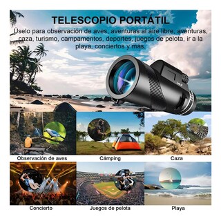 Foto 3 | Foto 3 | Telescopio Hd Para Lente De Teléfono Celular Con Trípode Lab.g Negro
