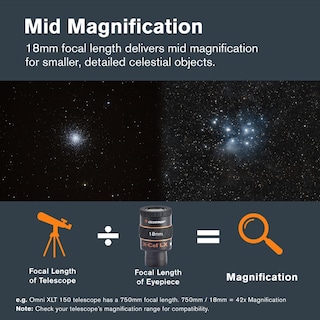 Foto 5 | Foto 5 | Ocular Celestron X-cel Serie Lx De 18 Mm Y 1 25 Pulgadas - Venta Internacional.