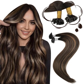 Foto 1 | Foto 1 | Extensiones De Cabello Moresoo U Tip Balayage De Marrón Oscuro A Mediano - Venta Internacional.