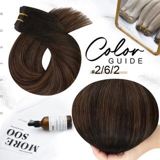 Foto 6 | Foto 6 | Extensiones de Cabello Moresoo Sew In Brown Ombre Human Hair 14'' - Venta Internacional