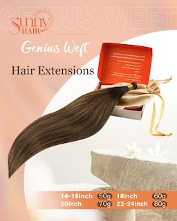 Foto 2 | Foto 2 | Extensiones De Cabello Sunny Hair Genius Weft Human Hair 18 Pulgadas - Venta Internacional.