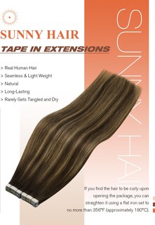 Foto 2 | Foto 2 | Extensiones De Cabello Con Cinta Adhesiva Sunny Hair Balayage Brown #4 Mix #27 - Venta Internacional.