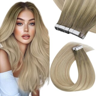 Foto 1 | Foto 1 | Extensiones De Pelo Con Cinta Adhesiva Sunny Hair Ombre Ash Blonde 50 G, 20 Unidades - Venta Internacional.