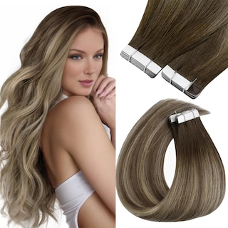 Foto 1 | Foto 1 | Extensiones De Pelo Con Cinta Adhesiva Sunny Hair Cool Brown, 50 G, 20 Unidades - Venta Internacional.