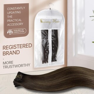 Foto 5 | Foto 5 | Extensiones De Cabello Liso Con Clip, Cabello Humano Liso, 18 Cm - Venta Internacional.