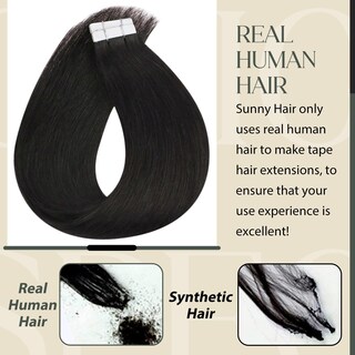 Foto 4 | Foto 4 | Extensiones De Cabello Con Cinta Adhesiva Sunny Hair Straight Natural Black - Venta Internacional.