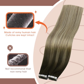 Foto 2 | Foto 2 | Extensiones De Cabello Con Cinta Adhesiva Sunny Hair De Color Castaño Oscuro A Rubio Dorado - Venta Internacional.
