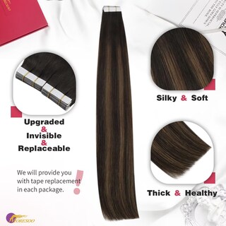 Foto 2 | Foto 2 | Extensiones De Cabello Moresoo Tape In Ombre, 14 Pulgadas #2 /6/2, 50 G X 20 - Venta Internacional.