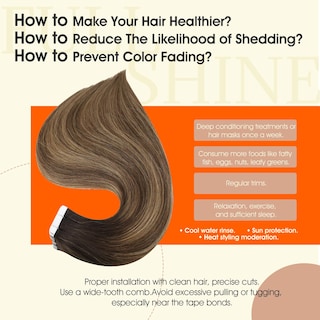 Foto 4 | Foto 4 | Extensiones De Cabello Humano Con Cinta Adhesiva Full Shine, 22 Cm, 50 G - Venta Internacional.