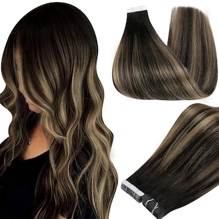 Foto 1 | Foto 1 | Extensiones De Cabello Humano Con Cinta Adhesiva, Brillo Total, 40 Cm, 20 Unidades, 50 G - Venta Internacional.