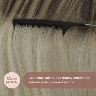 Foto 5 | Foto 5 | Extensiones De Cabello Humano Con Cinta Adhesiva Sunny Hair Ombre Castaño Oscuro-rubio - Venta Internacional.