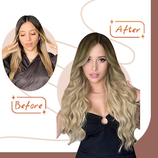 Foto 6 | Foto 6 | Extensiones De Cabello Humano Con Cinta Adhesiva Sunny Hair Ombre Castaño Oscuro-rubio - Venta Internacional.