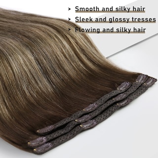 Foto 2 | Foto 2 | Extensiones Con Forma De Pinza, Cabello Humano Liso Y Soleado - Venta Internacional.
