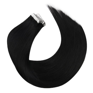 Foto 7 | Foto 7 | Extensiones De Cabello Humano Negro Moresoo Con Cinta Adhesiva, 14 Pulgadas, 40 Unidades - Venta Internacional.