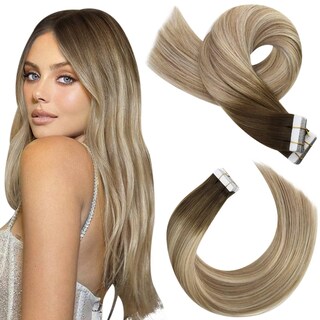 Foto 1 | Foto 1 | Extensiones De Cabello Con Cinta Adhesiva Moresoo Balayage Marrón/castaño Claro - Venta Internacional.