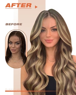 Foto 6 | Foto 6 | Extensiones De Cabello Con Cinta Adhesiva Sunny Hair Brown Highlighted, 50 G - Venta Internacional.