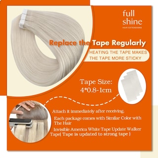 Foto 4 | Foto 4 | Extensiones De Cabello Full Shine Invisible Tape Remy Straight 35 Cm - Venta Internacional.