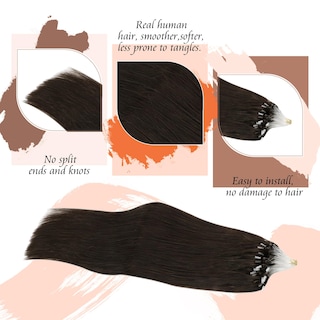 Foto 3 | Foto 3 | Extensiones De Cabello Sunny Hair Micro Link Human Hair 22 Pulgadas 50 G - Venta Internacional.