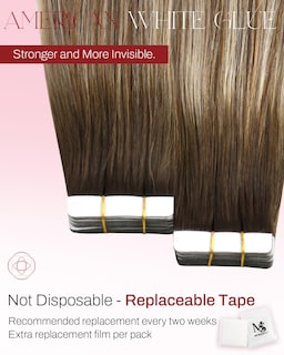Foto 3 | Foto 3 | Extensiones De Cabello Moresoo Con Cinta Adhesiva En Cabello Humano, 22 Pulgadas, 50 G, #4 /6/613 - Venta Internacional.