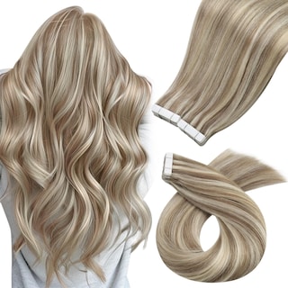 Foto 1 | Foto 1 | Extensiones De Pelo Moresoo Con Cinta Adhesiva, 40 Unidades, 100 G, 40 Cm, Color Marrón Claro - Venta Internacional.