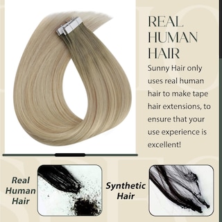 Foto 4 | Foto 4 | Extensiones De Cabello Con Cinta Adhesiva Sunny Hair Straight Human Hair - Venta Internacional.
