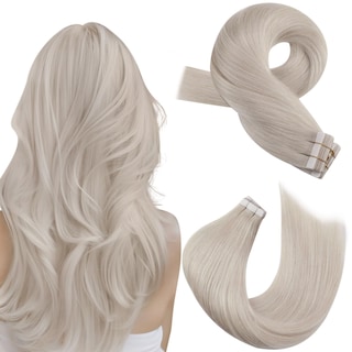 Foto 1 | Foto 1 | Extensiones De Cabello Humano Con Cinta Adhesiva Moresoo White Blonde 25 Cm - Venta Internacional.