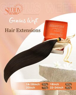 Foto 2 | Foto 2 | Extensiones De Cabello Sunny Hair Genius Weft Human Hair 40 Cm Brown - Venta Internacional.